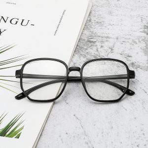 Glossy Clear Glasses Frame Anti-Blue Glasses Female