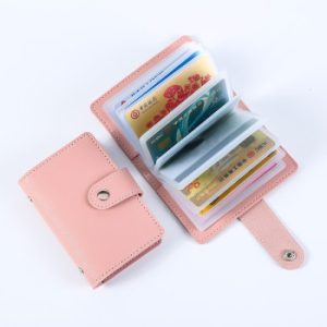 Creative Korean Version Of Leather Card Bag Multi-Card Position Pu Card Bag