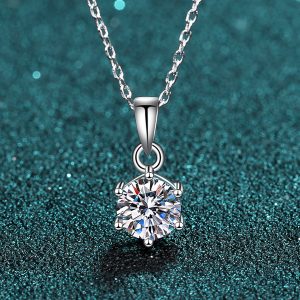 Diamond Cut One Stone Pendant