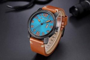 Curren Casual Watch For Men Analog Leather - 8254