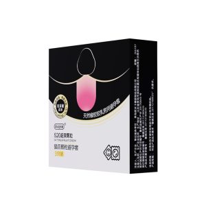Duai cat tongue condoms 3 packs large particles hyaluronic acid long-lasting wolf tooth adult family planning products condoms batch