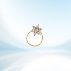 Diamond Cut Stylist Seven Stone Nose Pin